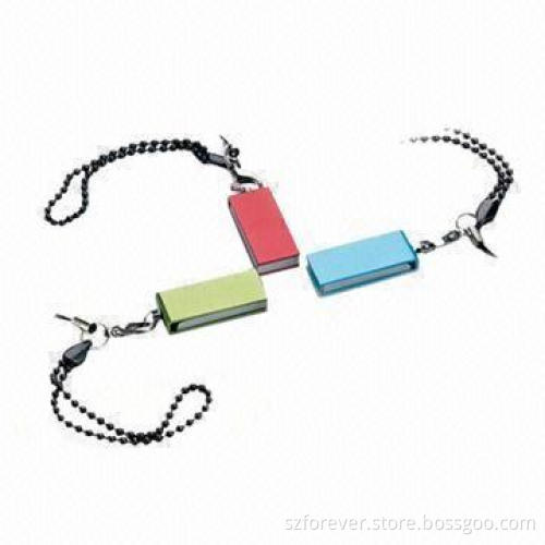 Mini USB Flash Drives with Push and Pull Style, Full Capacity, 3-year Warranty